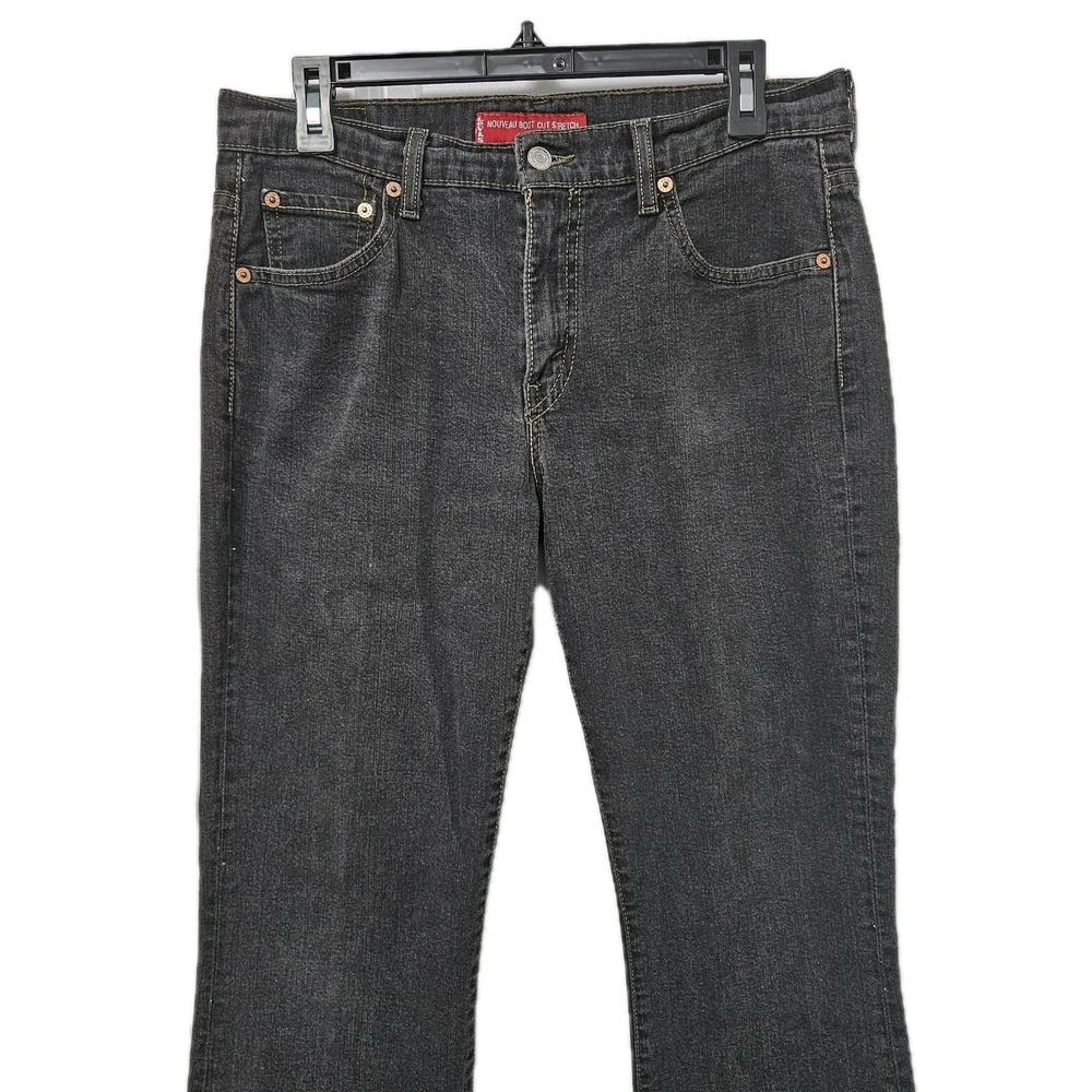 Levi Jeans Womens 10 Black 515 Nouveau Boot Cut Low‎ Rise Stretch Denim Pants